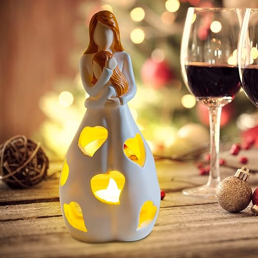 Hvid resin figur – romantisk og tidløs boligdekoration
