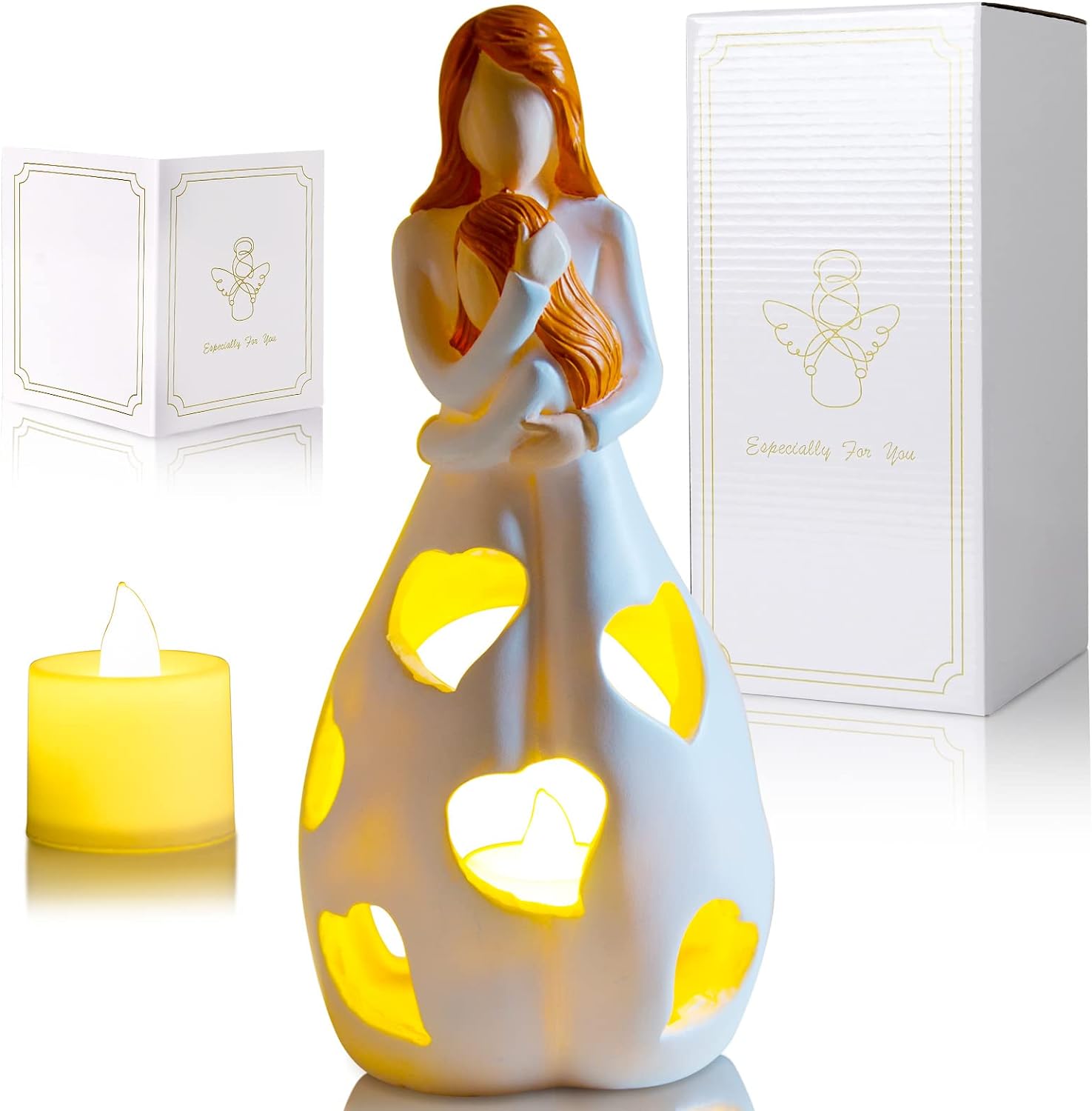 Hvid resin figur – romantisk og tidløs boligdekoration