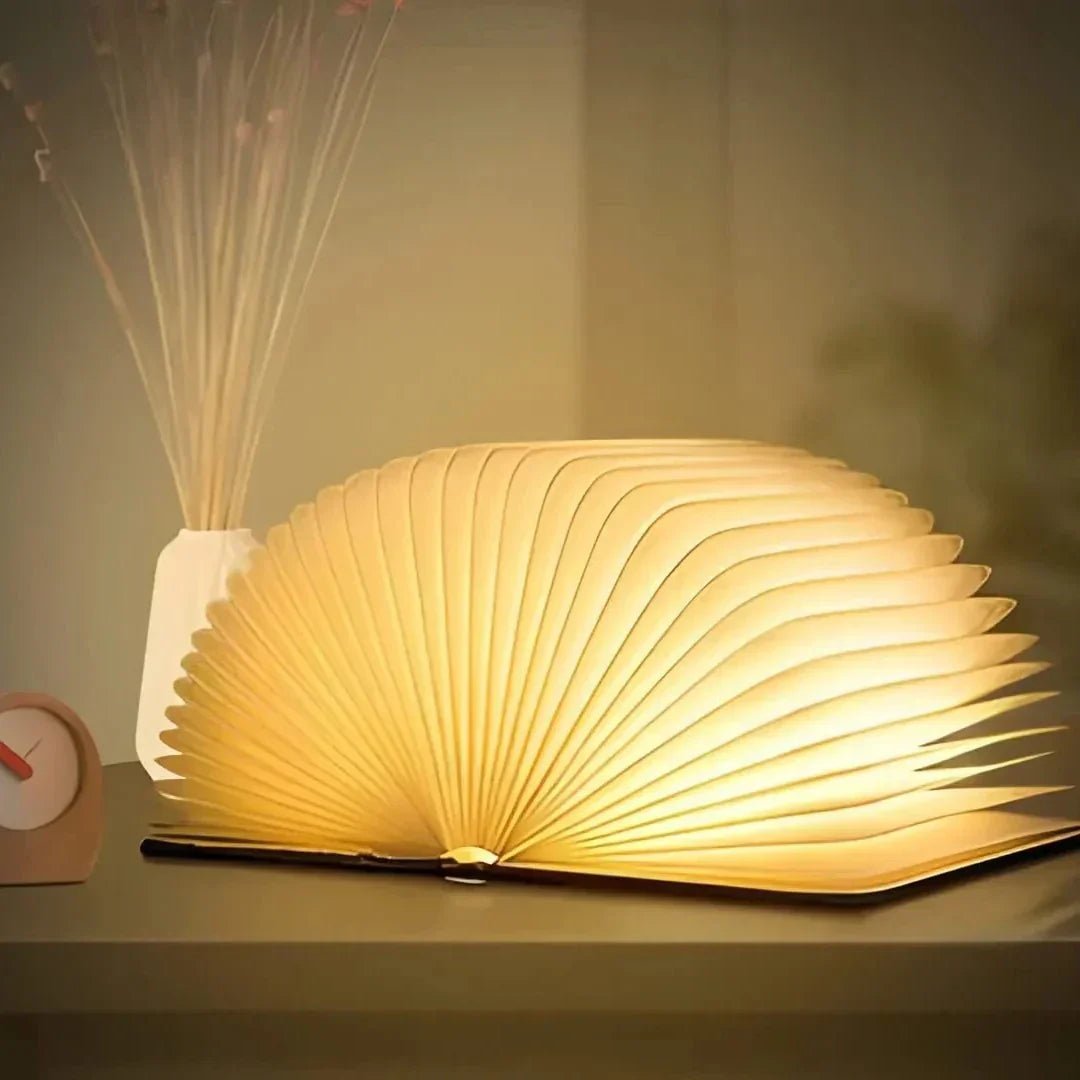 Boglampe med LED lys og sensorstyring – trådløs designlampe