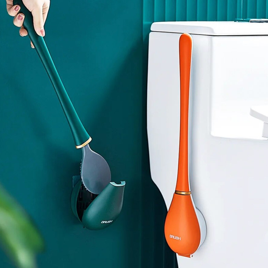 Moderne toiletbørste med holder