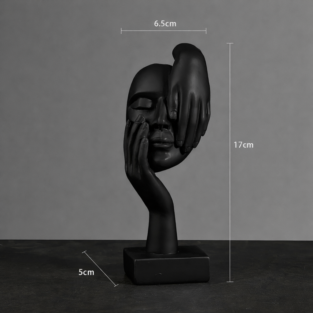 Abstrakt skulptur i moderne design – stilfuld dekoration i resin