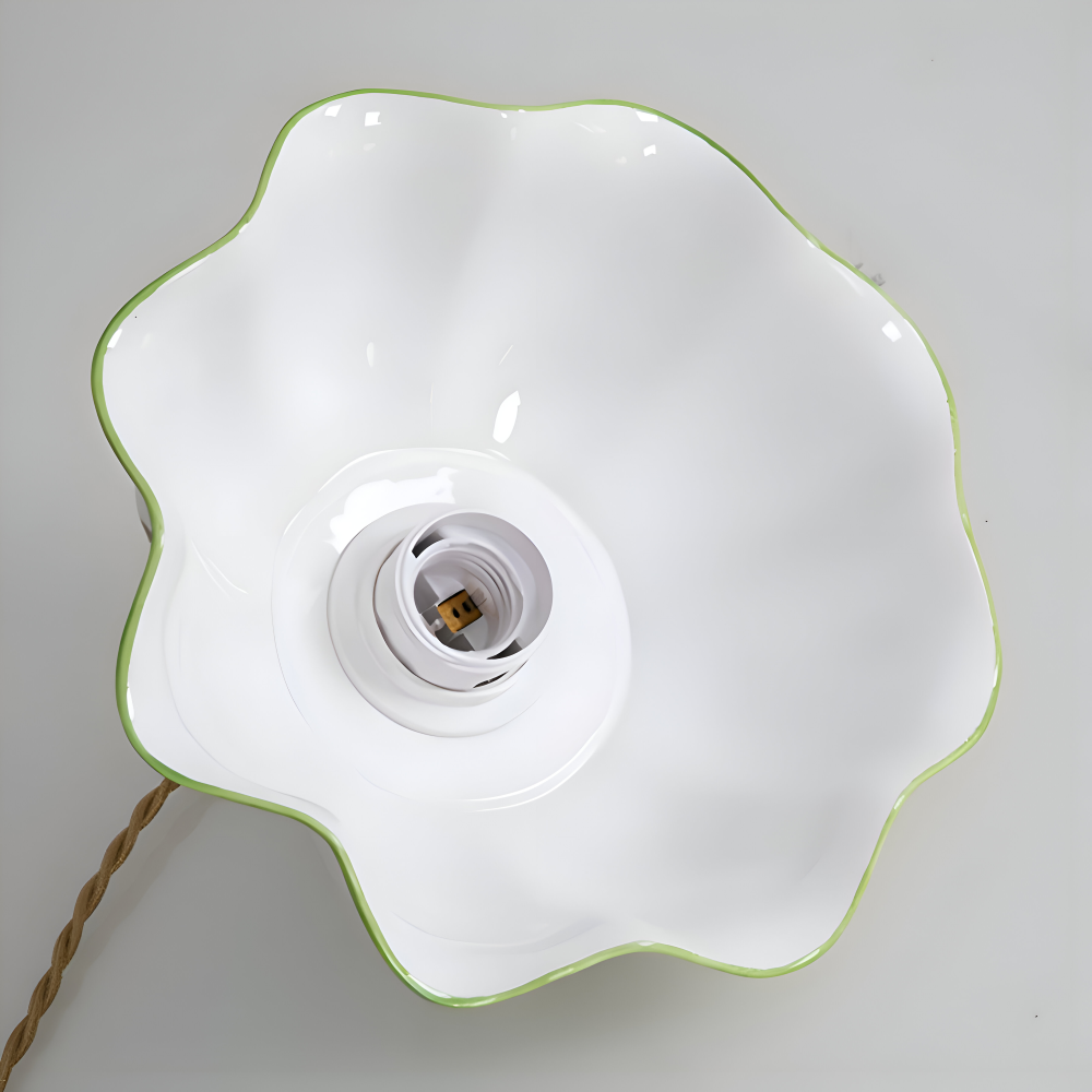 Keramisk pendellampe med sommerfugledesign – LED loftlampe i elegant stil