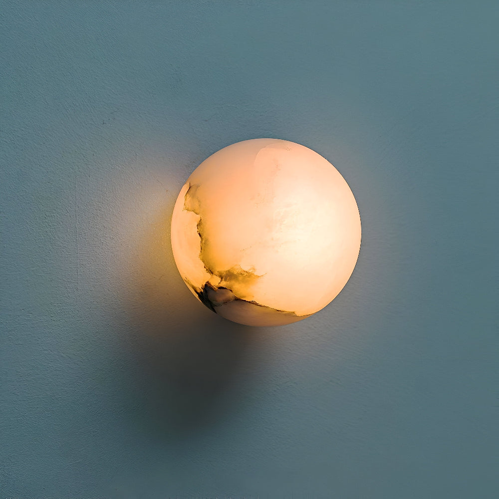 Marmor væglampe i alabaster design – elegant og tidløs belysning