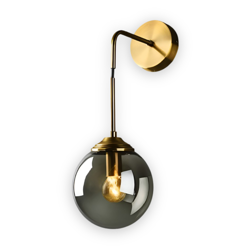 Vetrovia Væglampe – Glas- og Metal Væglampe i Retro Industrielt Design