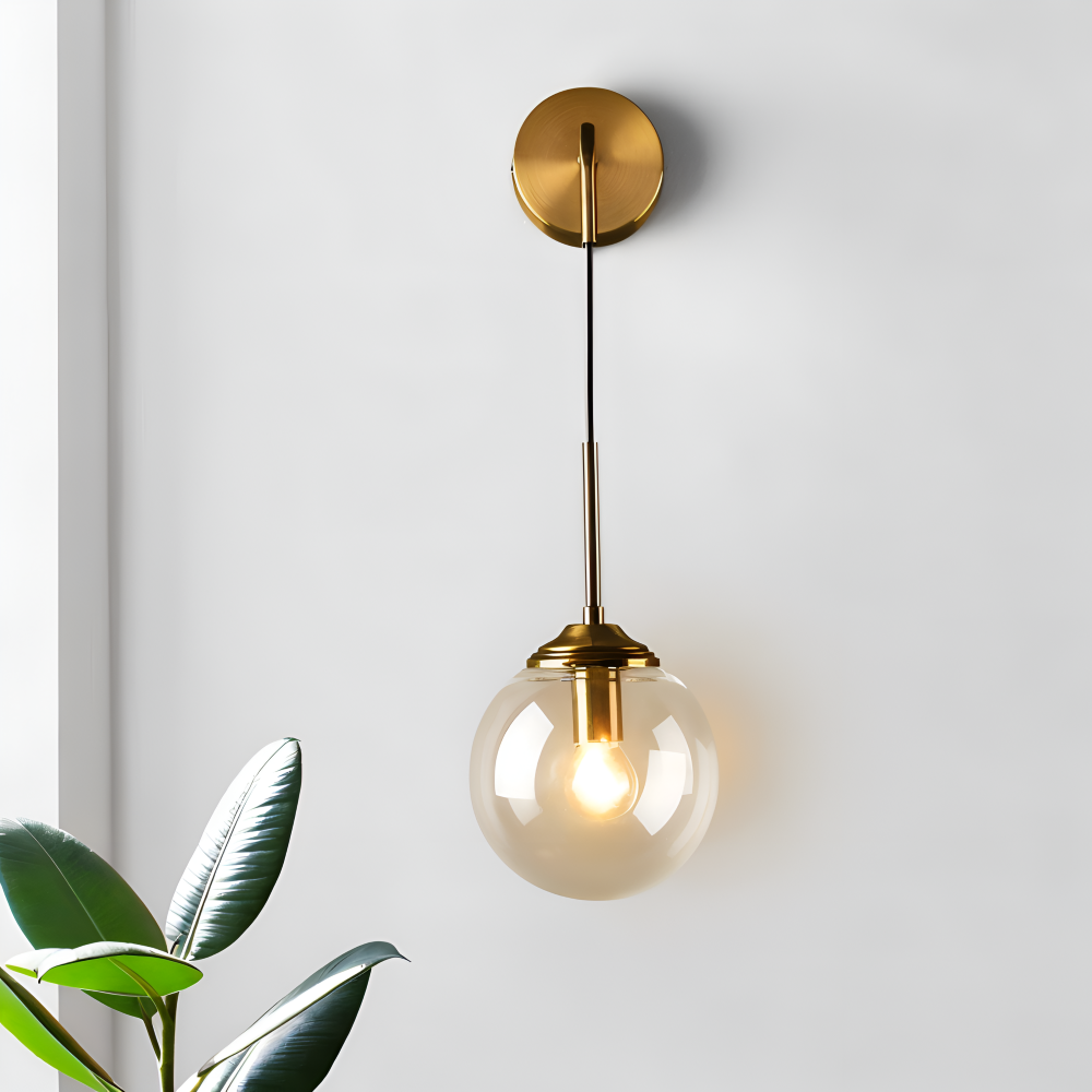 Vetrovia Væglampe – Glas- og Metal Væglampe i Retro Industrielt Design