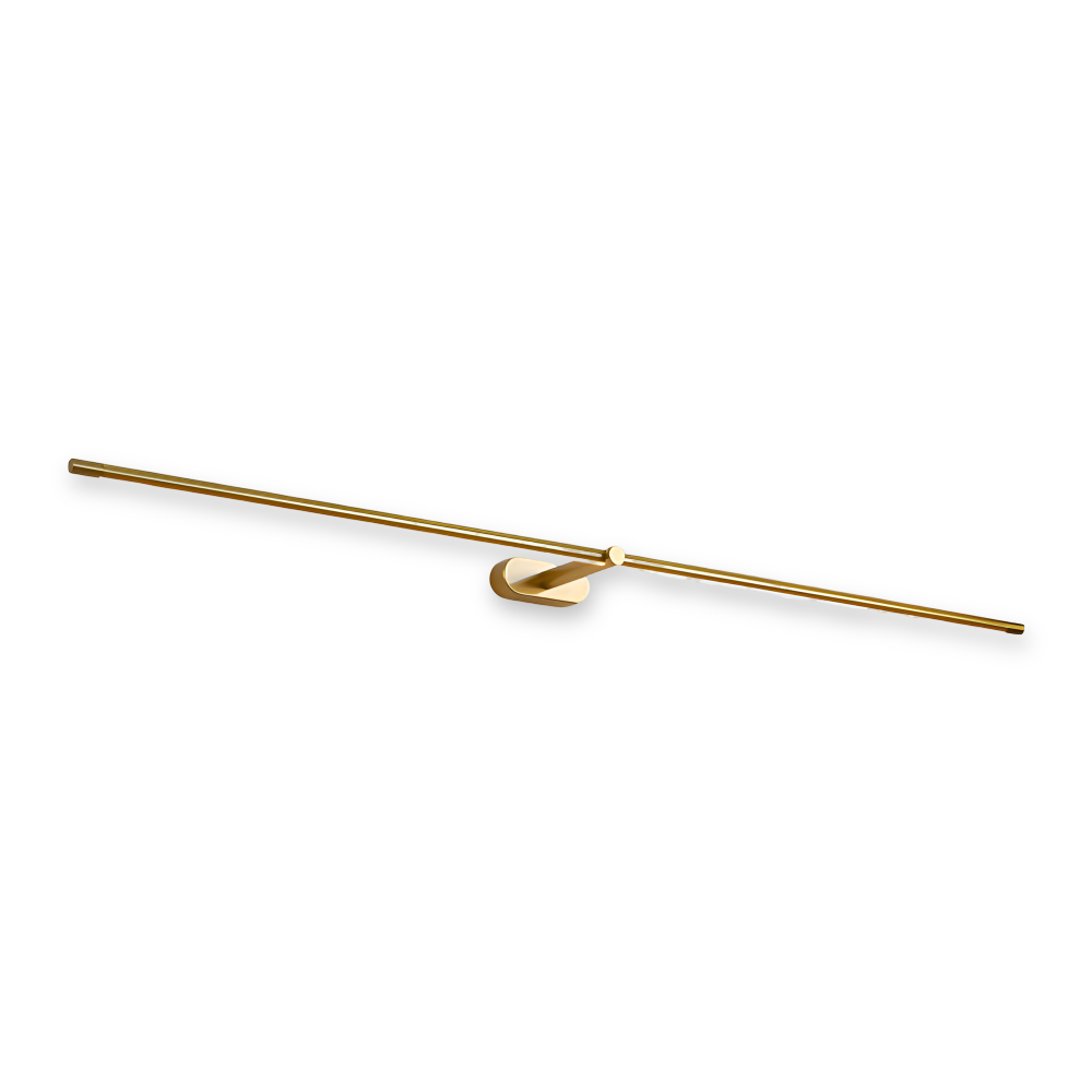 LineaGlow – Slank LED Væglampe i Sort/Guld med Elegant Design