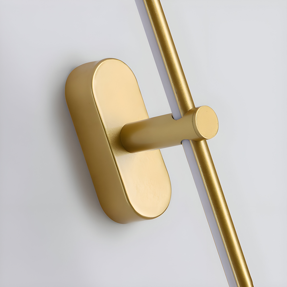 LineaGlow – Slank LED Væglampe i Sort/Guld med Elegant Design