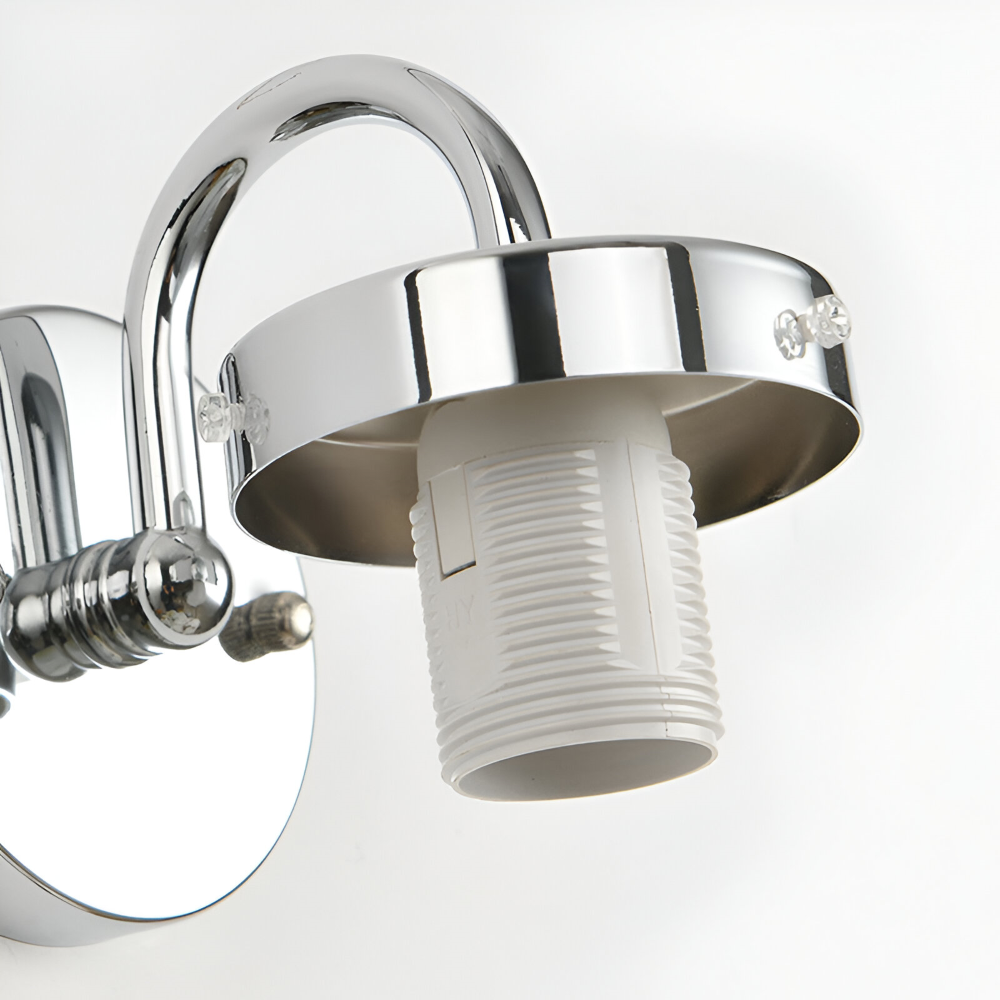 Rillet glas væglampe i kugledesign – moderne væglampe