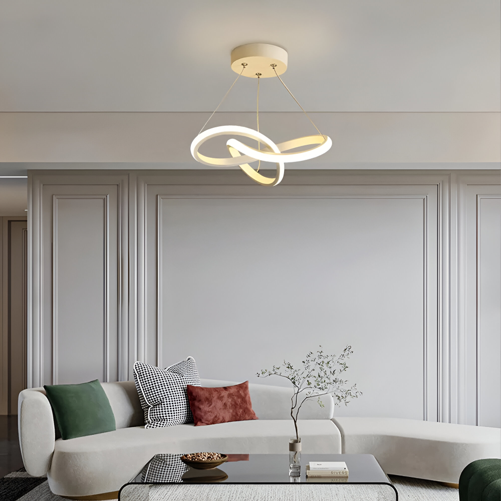 SpiraGlow Loftlampe – Moderne LED Loftlampe med Skulpturel Spiraldesign