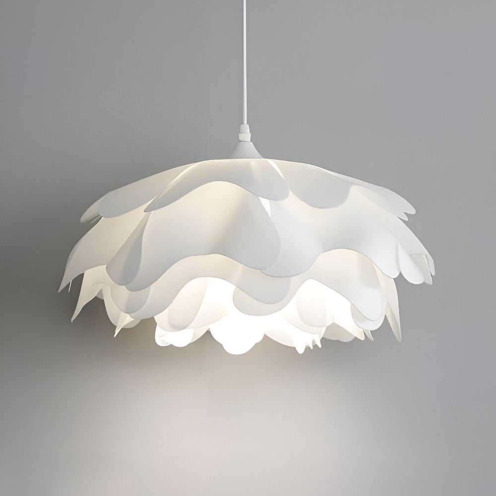 Designer loftlampe med blomsterformet design til spisebord