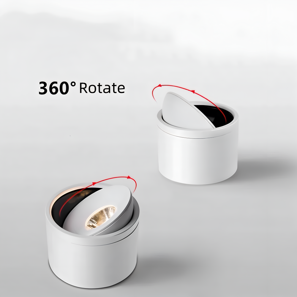 Rotexa – Minimalistiske 360° Roterbare LED Spotlights
