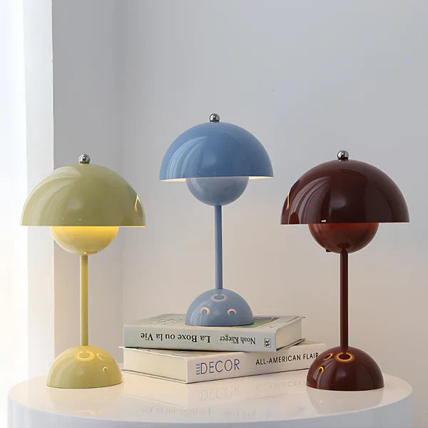 Le Refuge – Dæmpbar Trådløs Bordlampe med Elegant Urtepottedesign