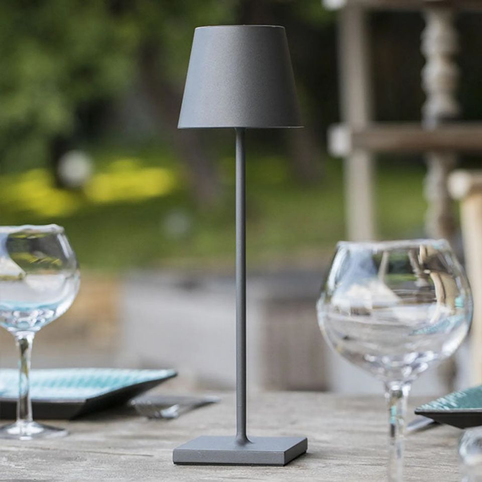 Dæmpbar bordlampe LED – trådløs lampe med touch og USB-C (38 cm)