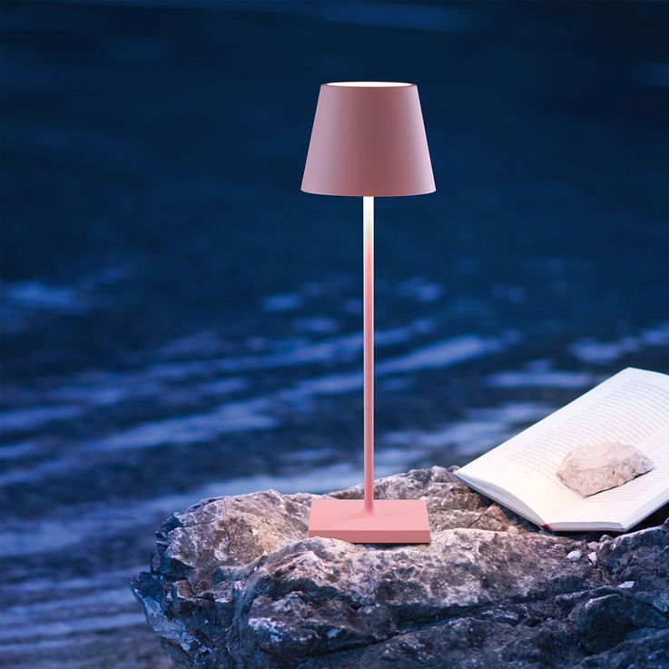 Dæmpbar bordlampe LED – trådløs lampe med touch og USB-C (38 cm)