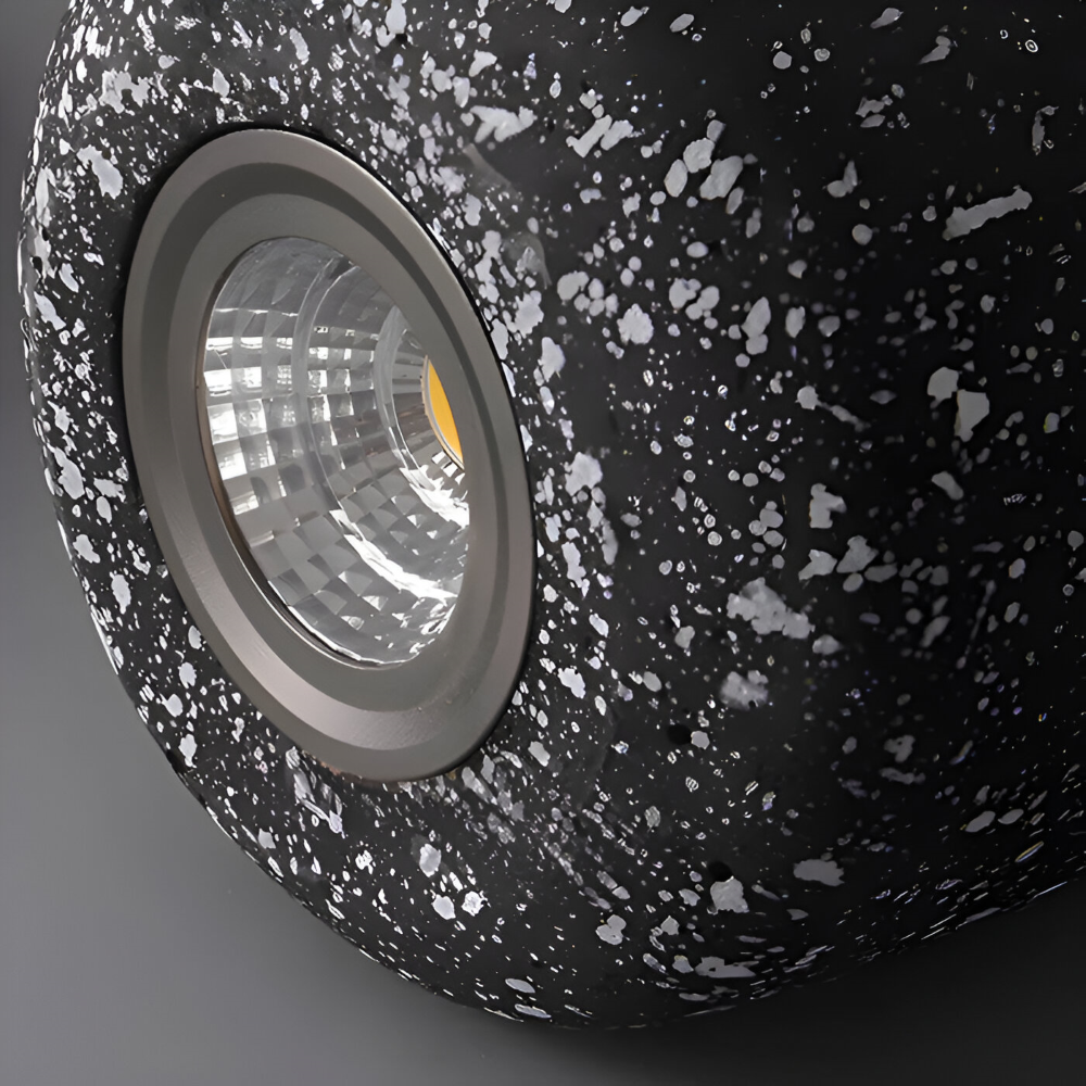 Cemora Pendel – Industriel Loftlampe i Cement og Glas