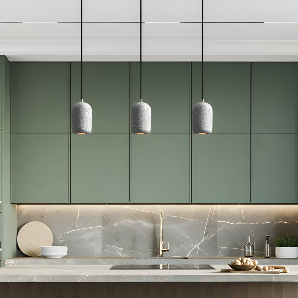 Cemora Pendel – Industriel Loftlampe i Cement og Glas
