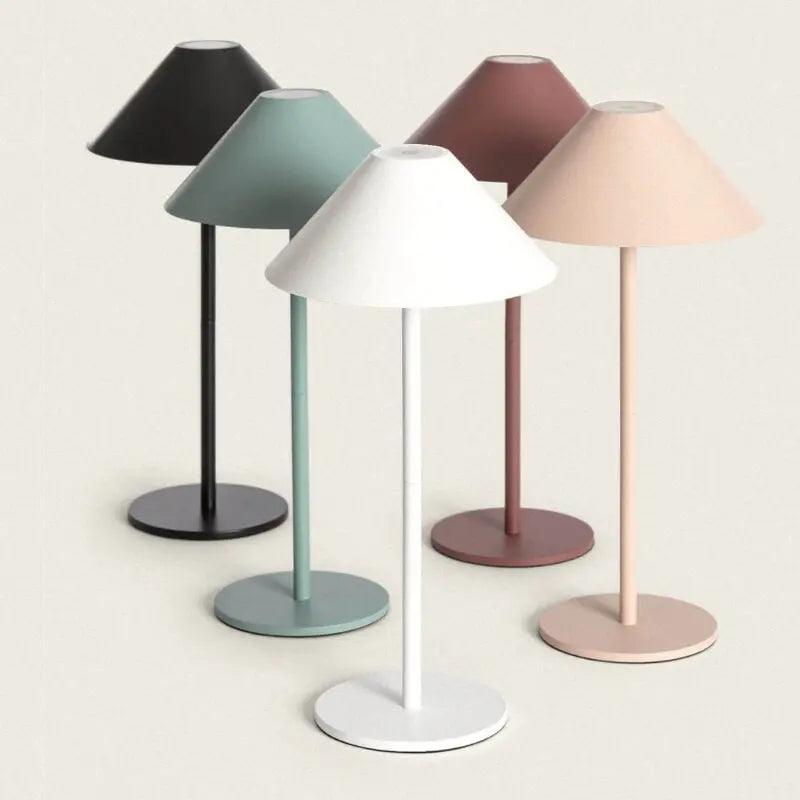 Trådløs bordlampe med touch – genopladelig og vandtæt LED lampe
