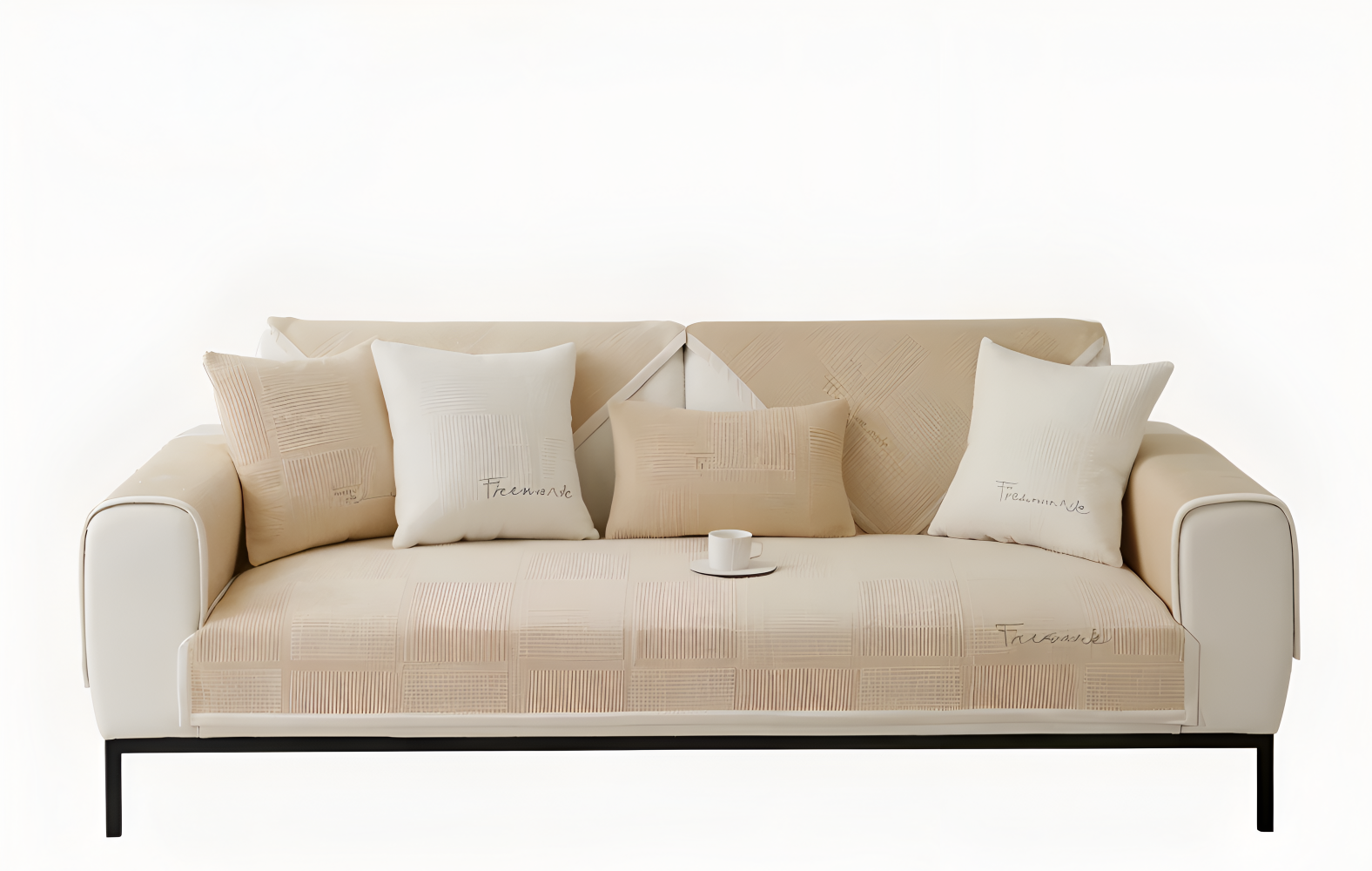 Sofaovertræk skridsikker – tykt og blødt design i polyester