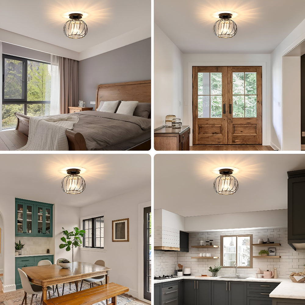 Glasora – Skandinavisk Taklampa i Glas med Minimalistisk Design