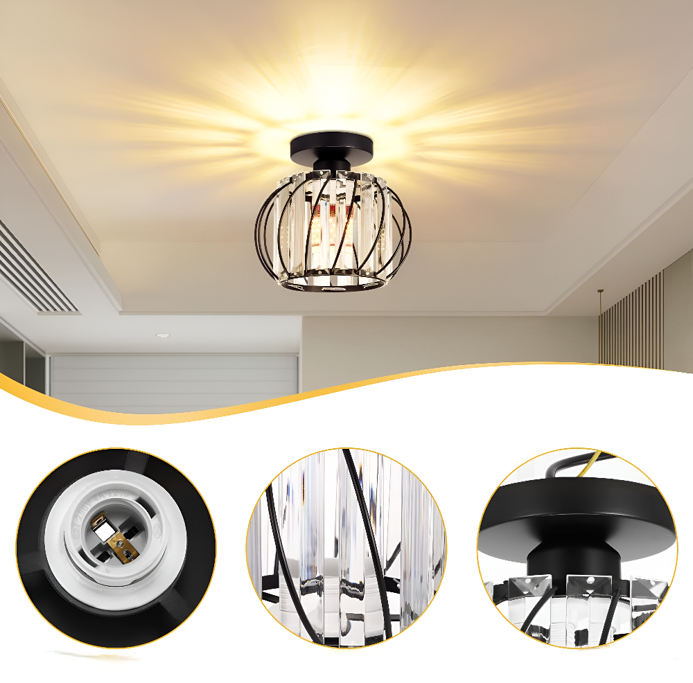 Glasora – Skandinavisk Taklampa i Glas med Minimalistisk Design