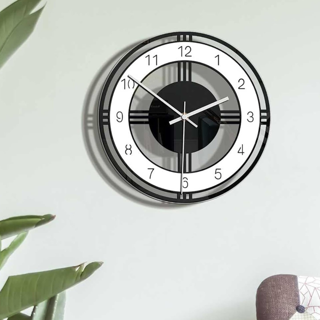 Timora – Minimalistisk Vægur med Lydløs Quartzmekanisme