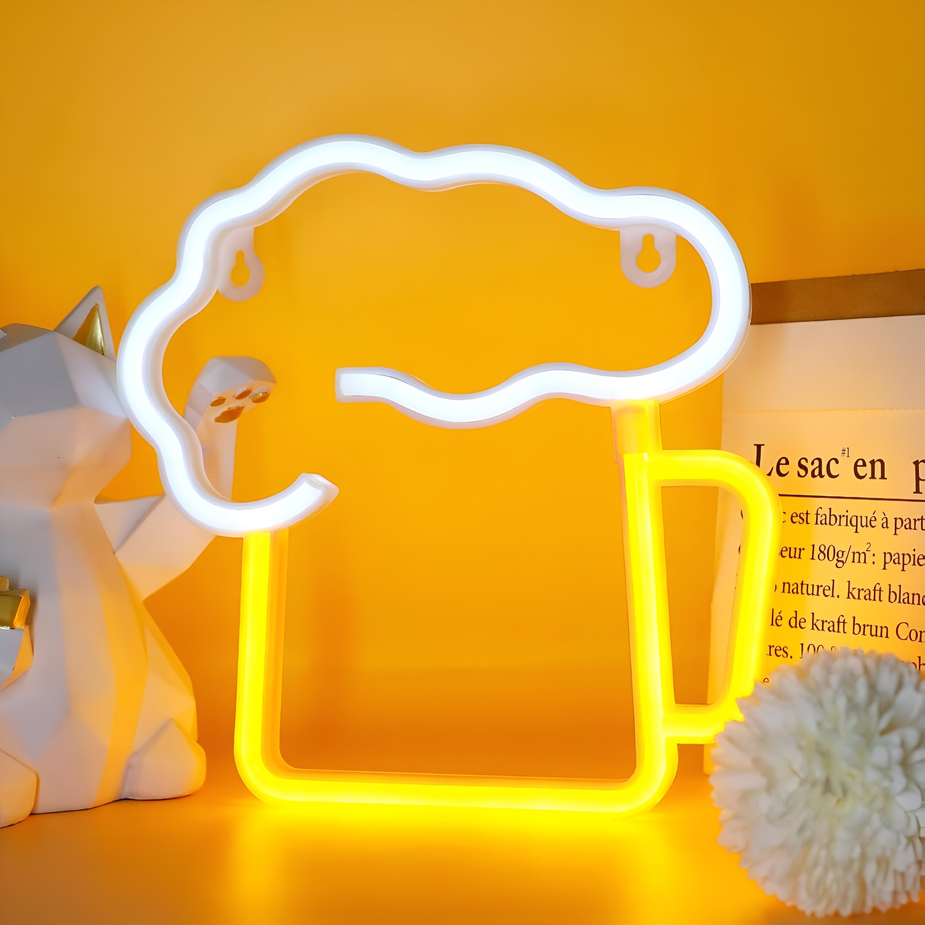Neonskilt LED fastfood – farverigt skilt til bar og restaurant