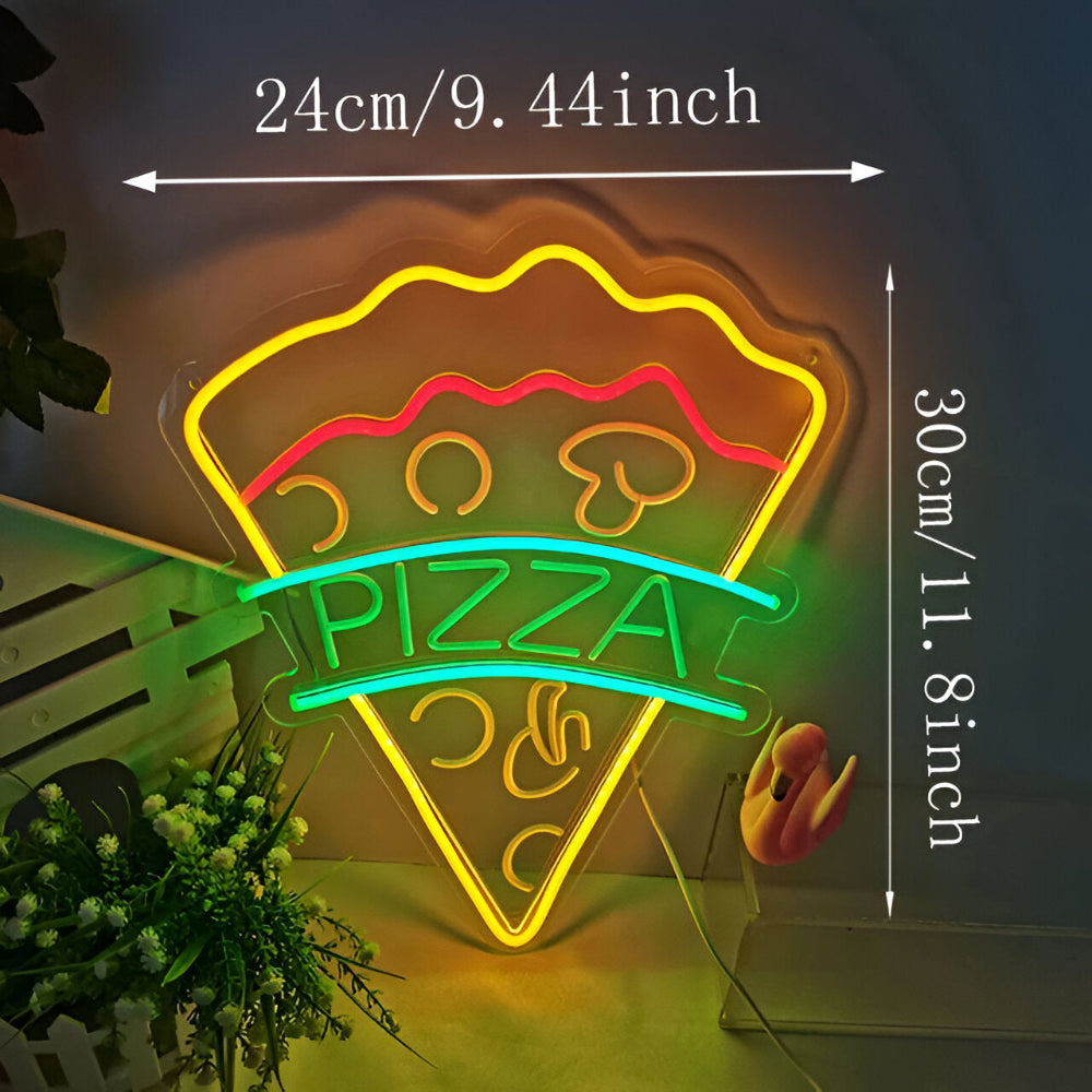 Neonskilt LED fastfood – farverigt skilt til bar og restaurant