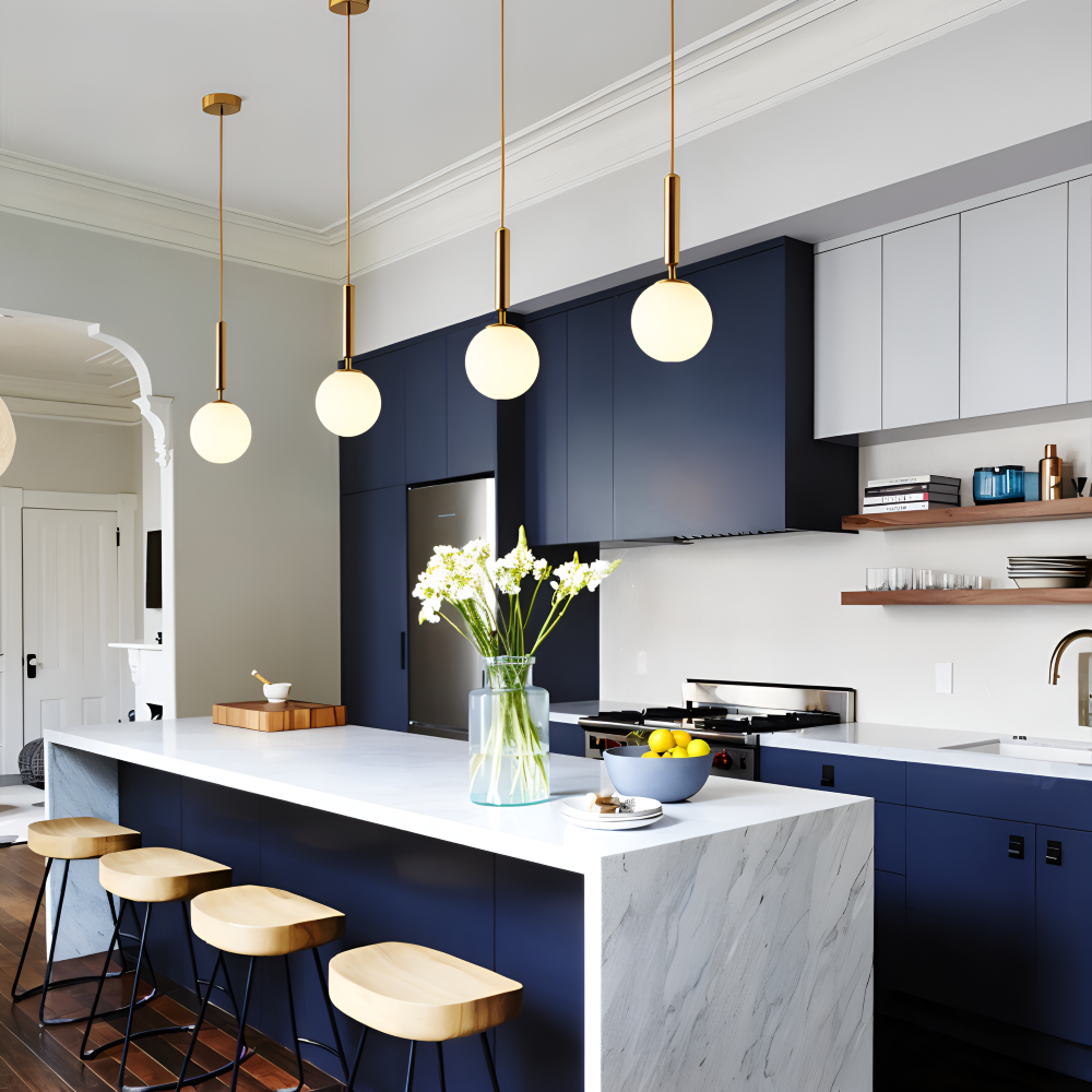 Hvid glas pendellampe – moderne nordisk design med blødt lys