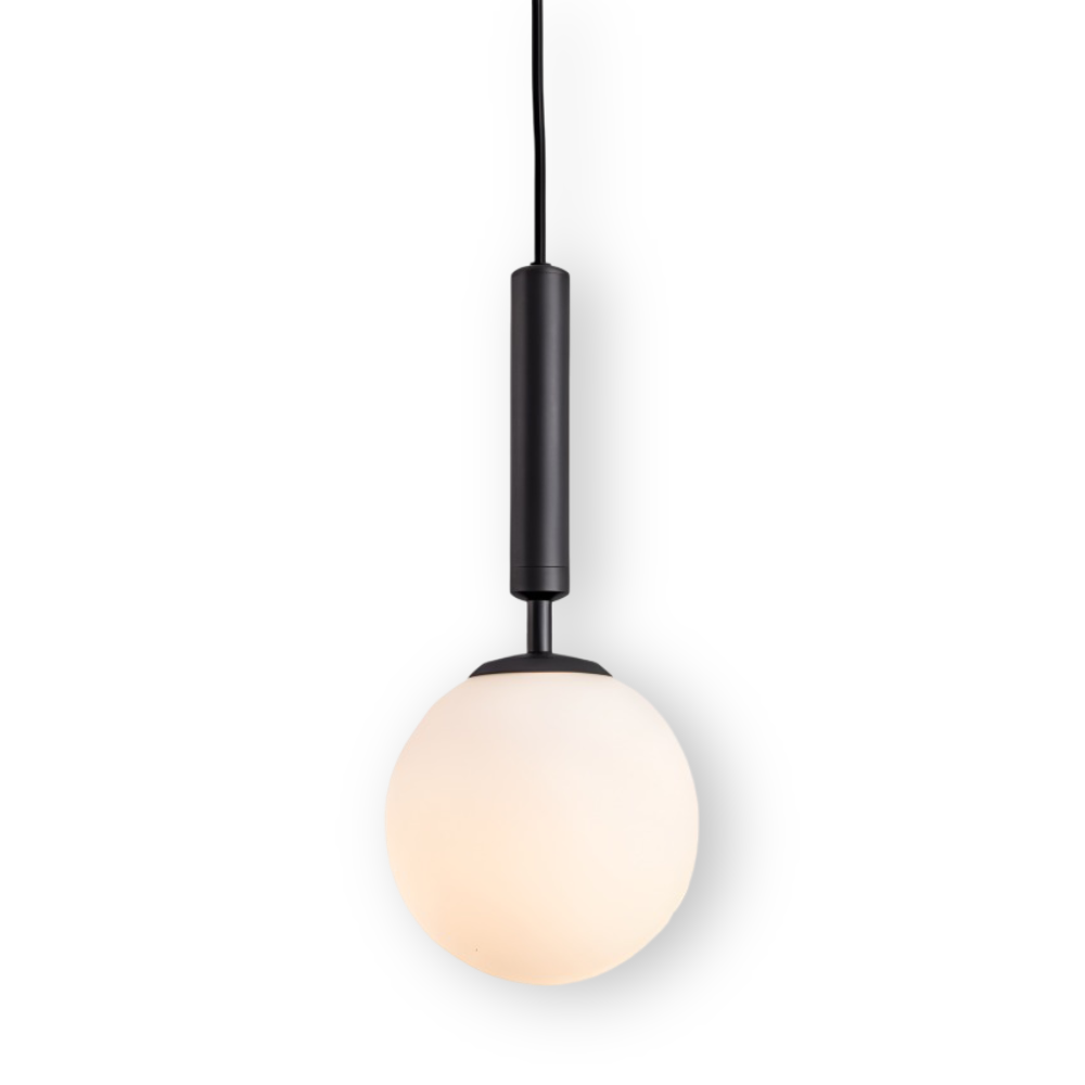 Hvid glas pendellampe – moderne nordisk design med blødt lys