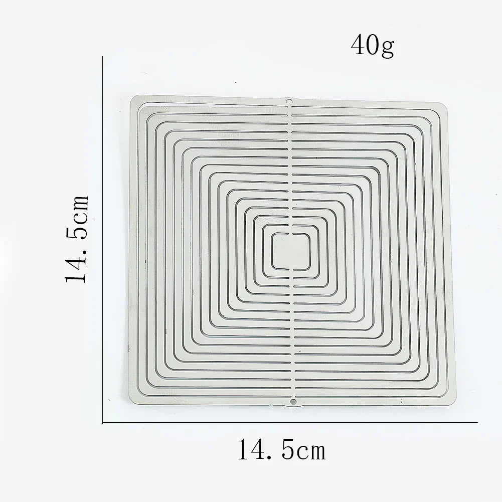 Vindspinner i rustfrit stål med 3D-effekt