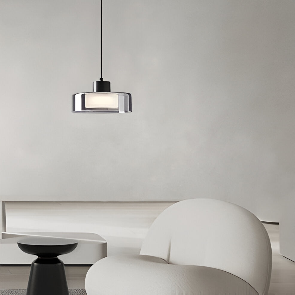 FumoGlas Pendel – Cirkulær Røgglas Pendellampe i Moderne Minimalistisk Design