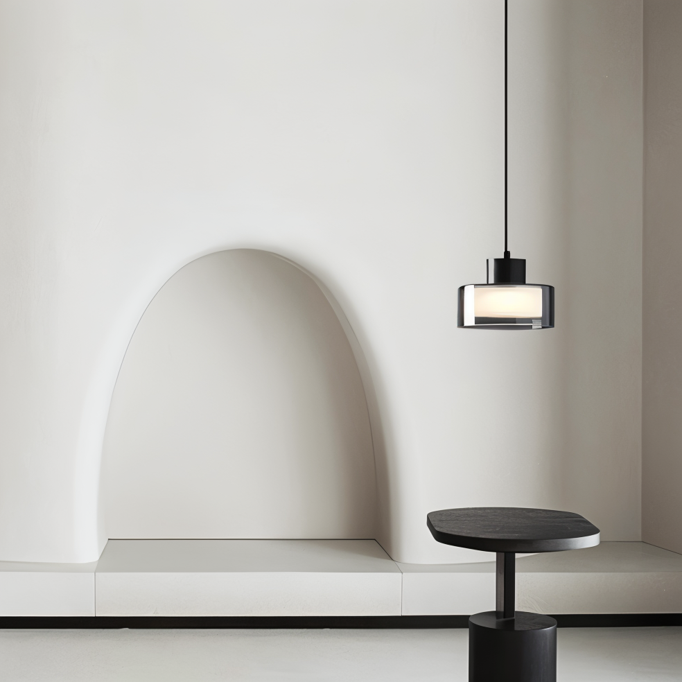 FumoGlas Pendel – Cirkulær Røgglas Pendellampe i Moderne Minimalistisk Design
