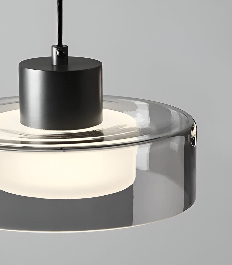 FumoGlas Pendel – Cirkulær Røgglas Pendellampe i Moderne Minimalistisk Design
