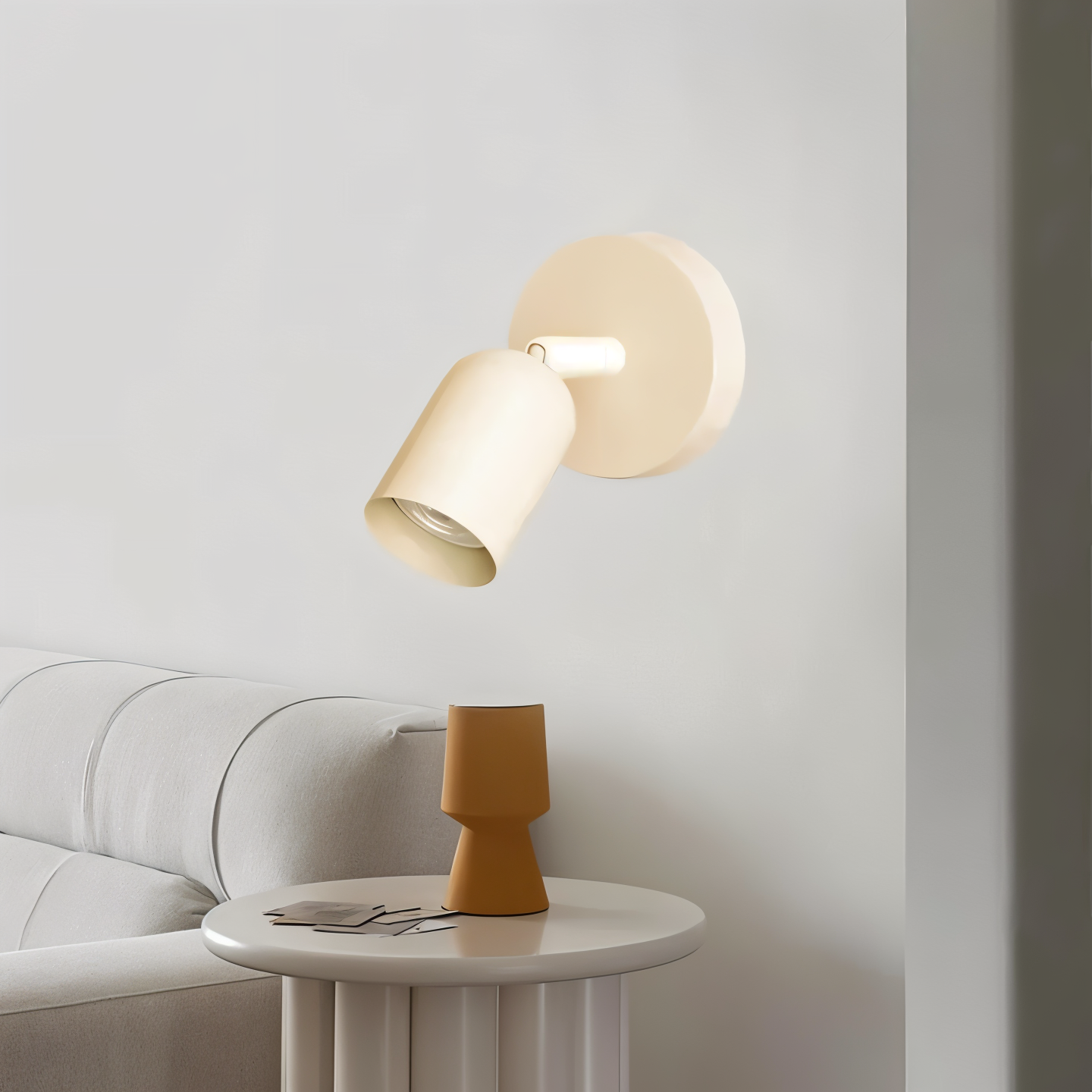 Coluro Väglampe – Farverig Halvcylindrisk LED Væglampe i Macaron Design