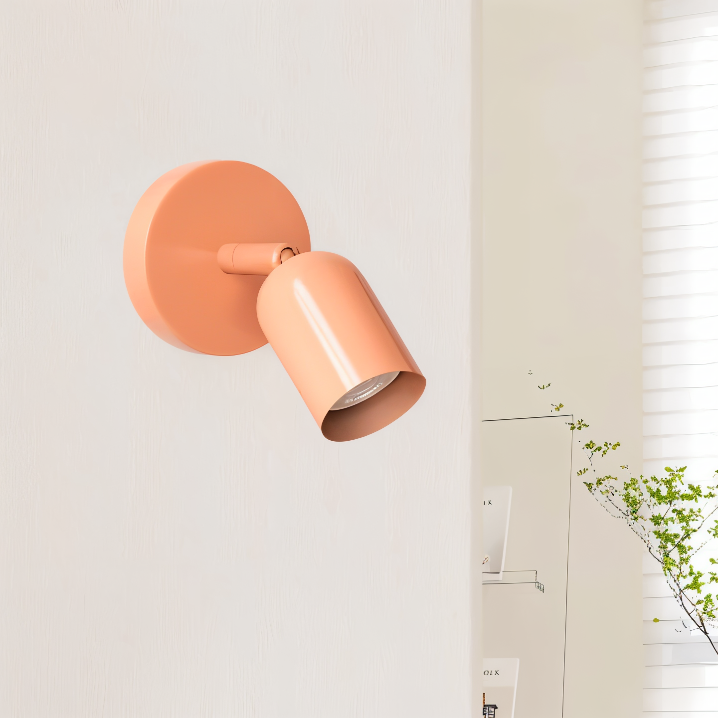 Coluro Väglampe – Farverig Halvcylindrisk LED Væglampe i Macaron Design