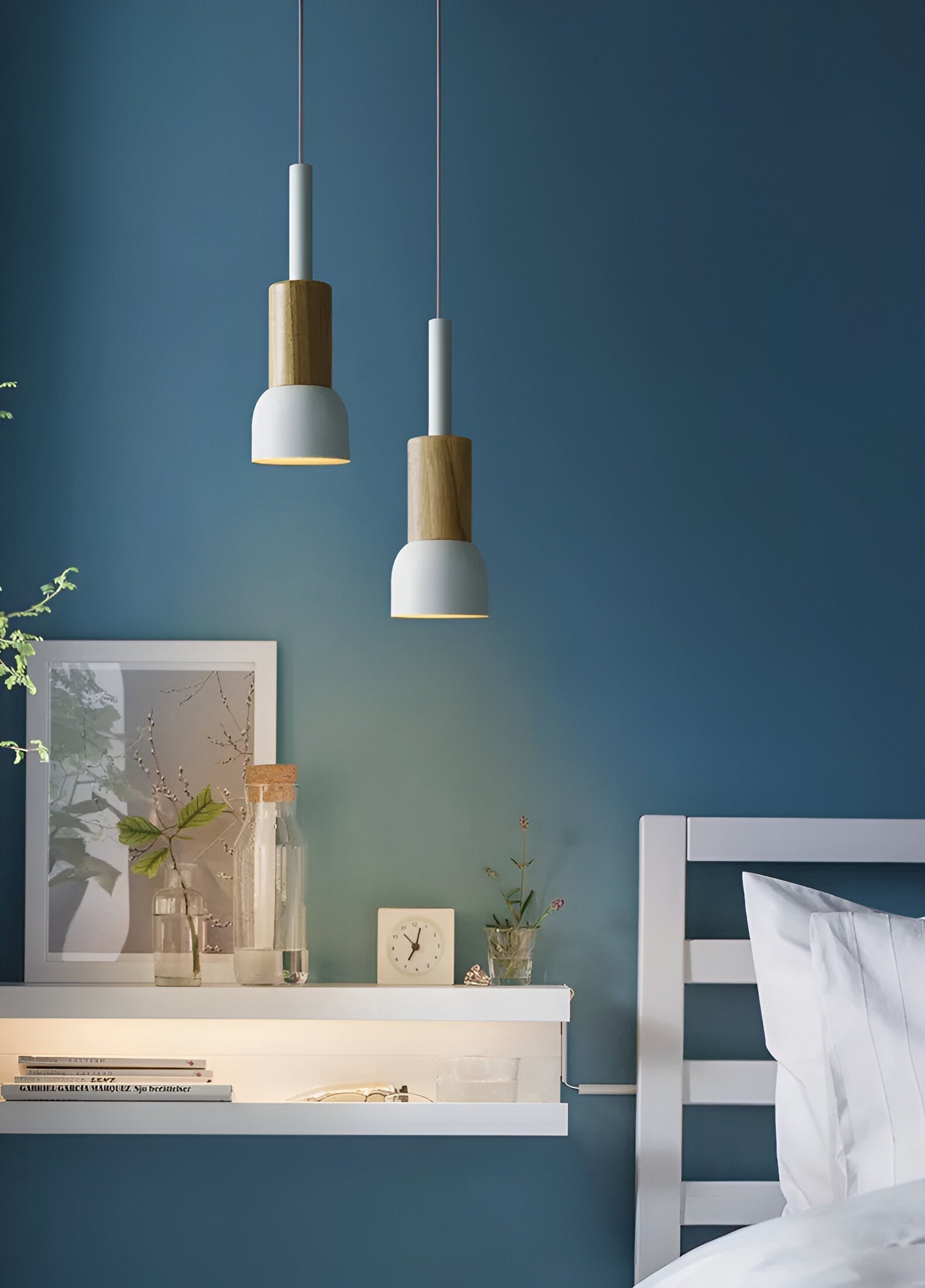Farverig pendellampe i nordisk stil – macaron design med blødt lys
