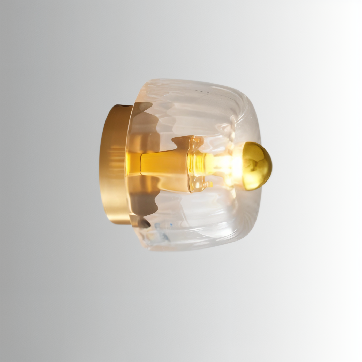 Væglampe i riflet glas – Bauhaus design med elegant lys
