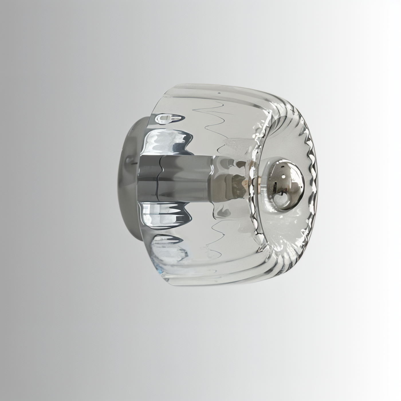 Væglampe i riflet glas – Bauhaus design med elegant lys
