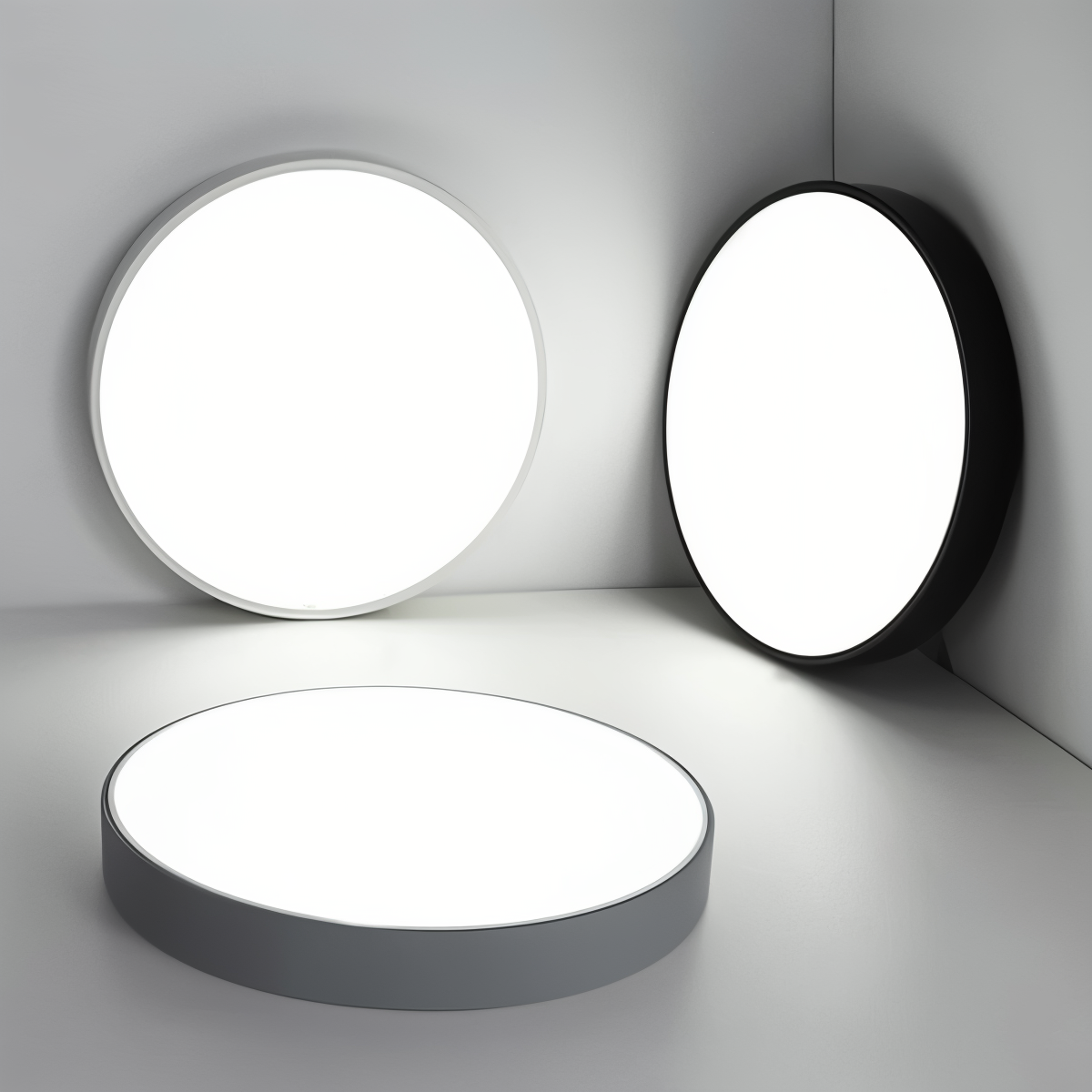 Rund LED loftlampe i macaron stil – moderne plafondlampe