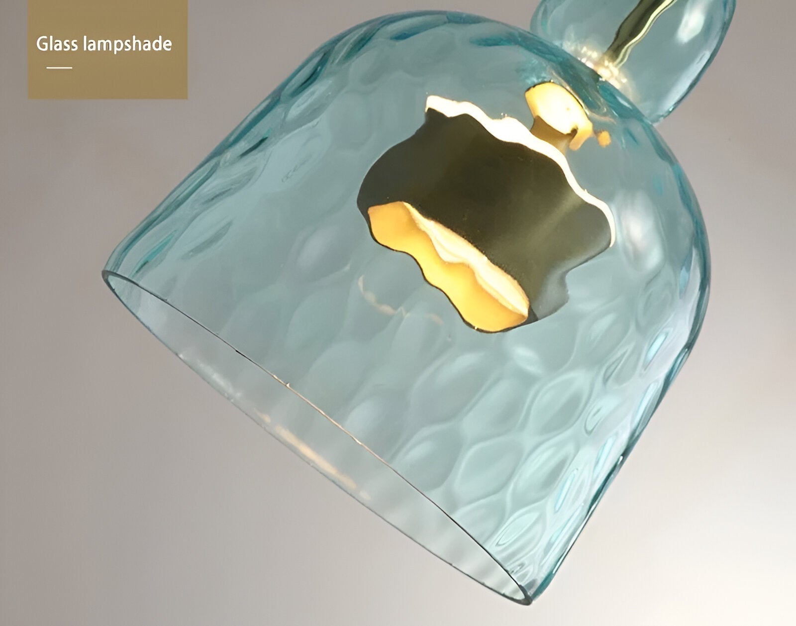 Farverig glas pendellampe – nordisk macaron design med dæmpbar LED