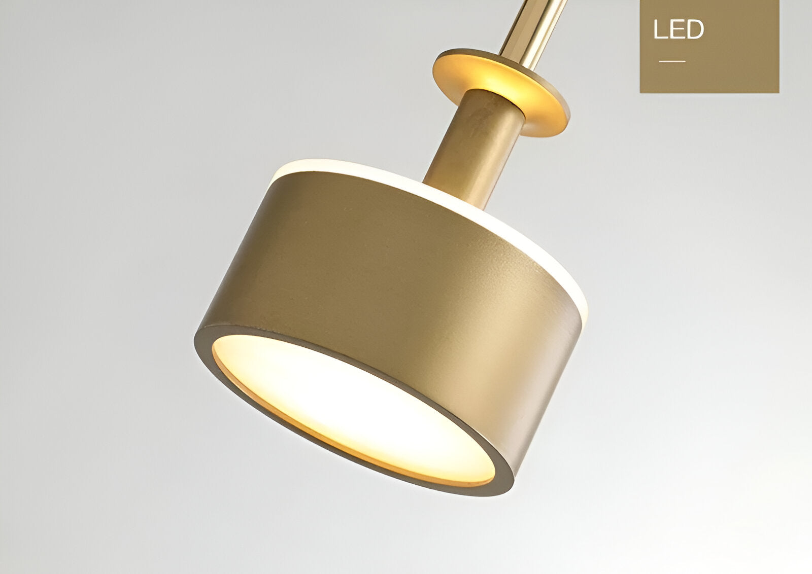 Farverig glas pendellampe – nordisk macaron design med dæmpbar LED