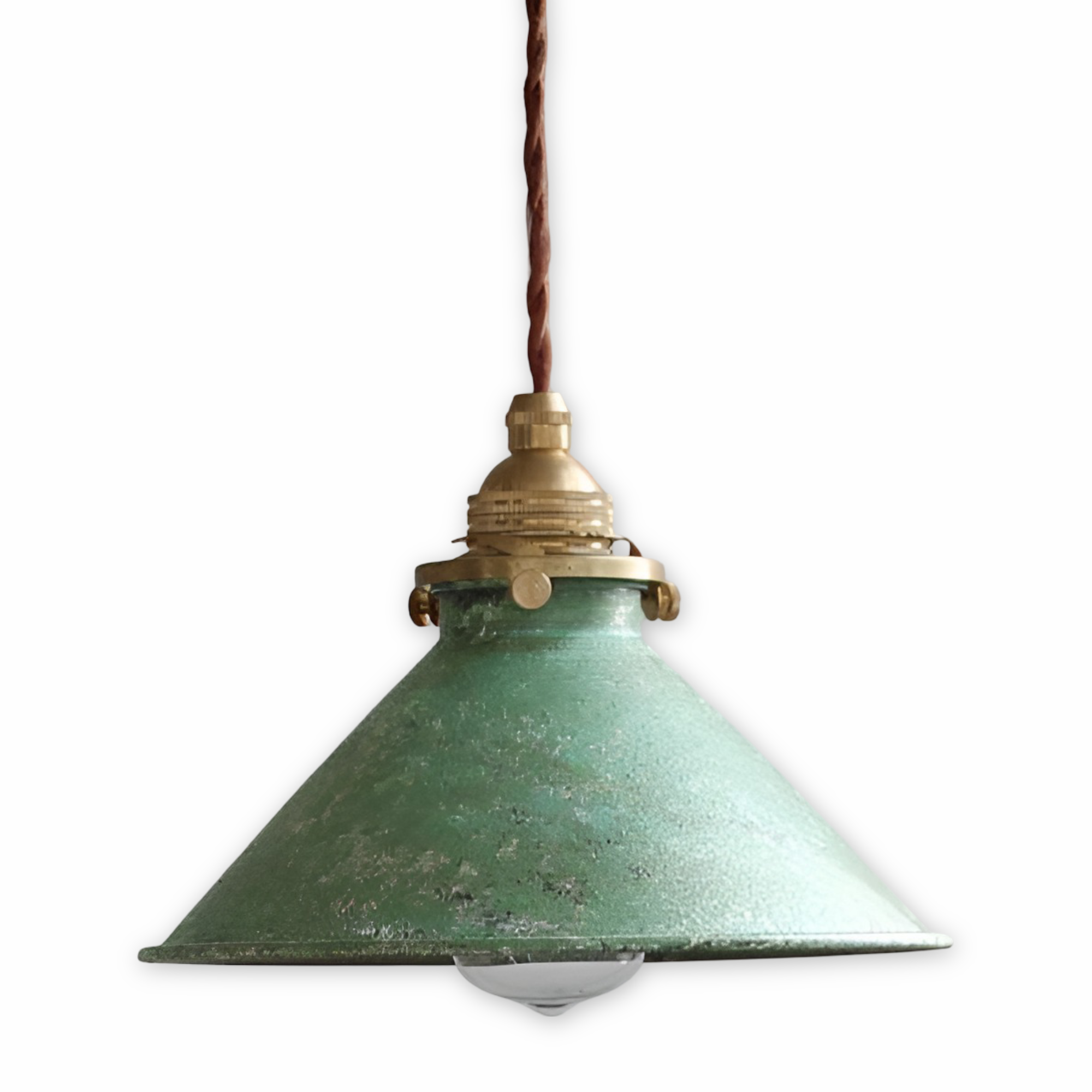 Industriel pendellampe i metal – konisk vintage loftlampe