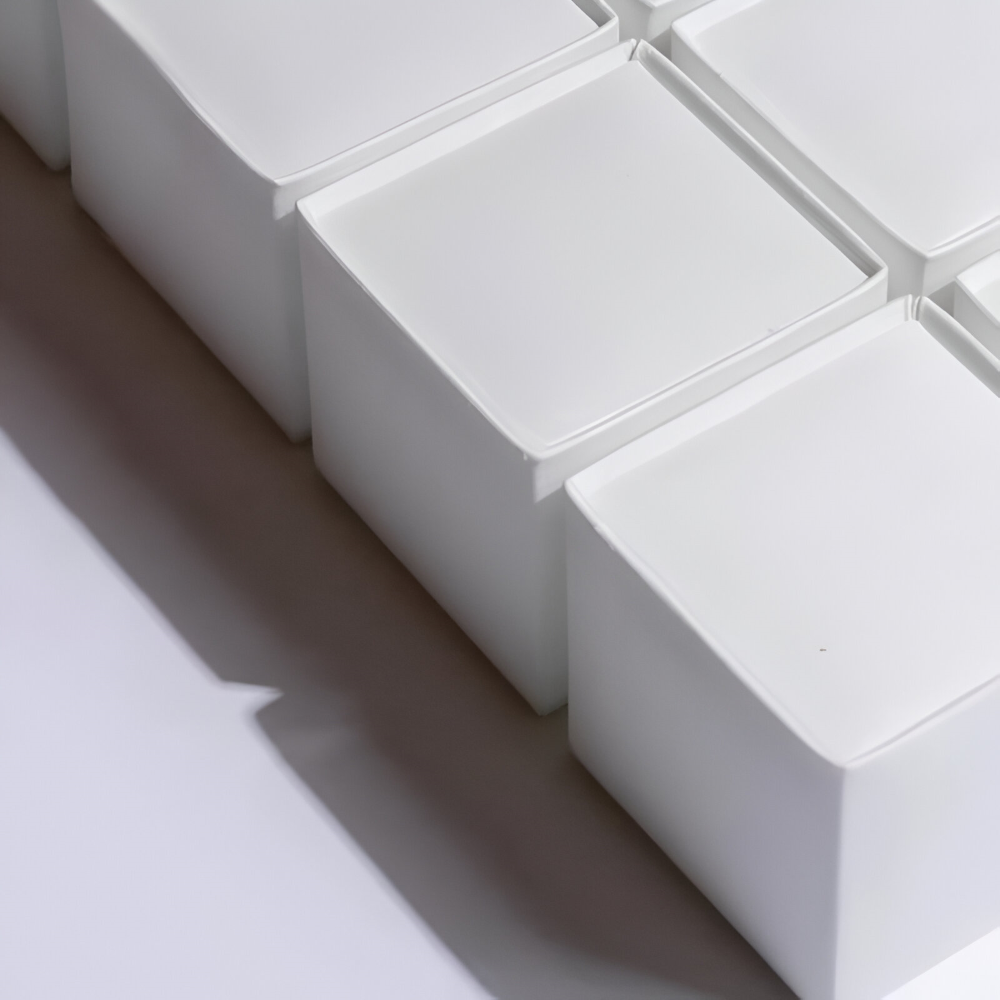 Zenvira – Væglampe i Tekstil med Japansk Kvadratisk Design og Integreret LED