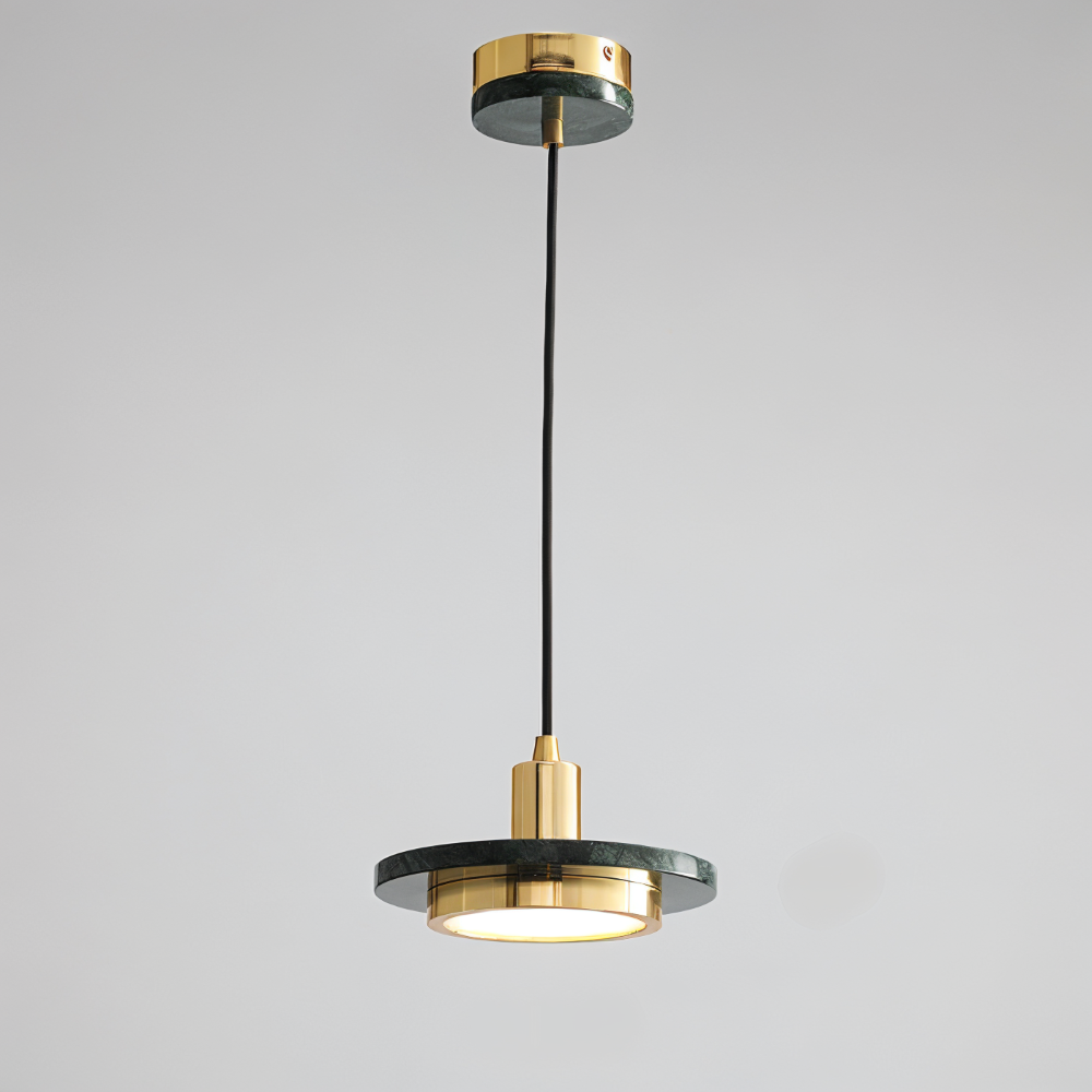 Moderne metal loftlampe med dobbelt design til spisebord