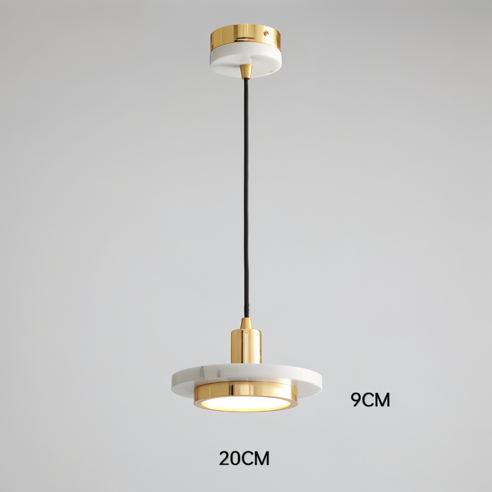 Moderne metal loftlampe med dobbelt design til spisebord