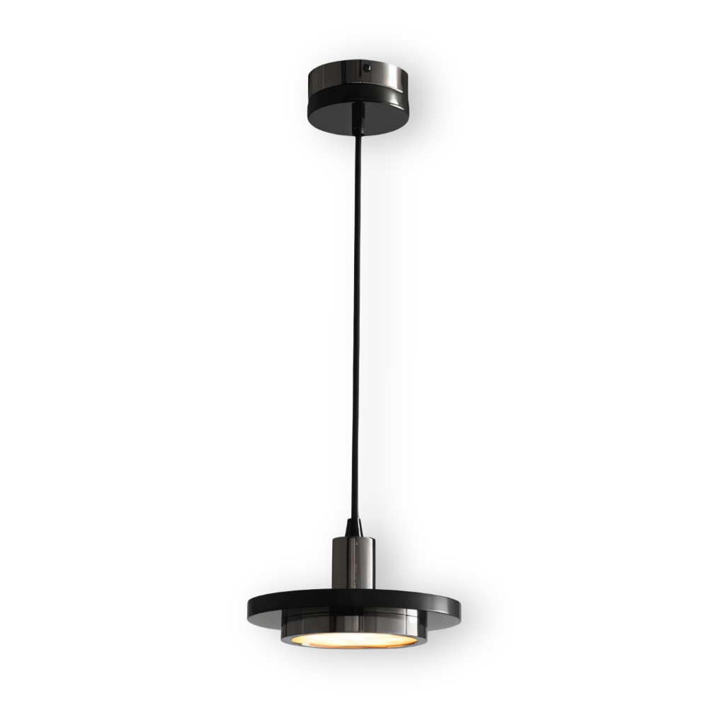 Moderne metal loftlampe med dobbelt design til spisebord