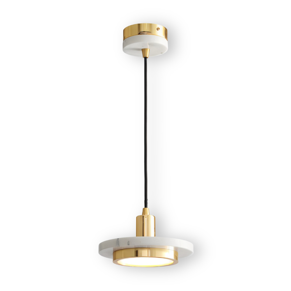 Moderne metal loftlampe med dobbelt design til spisebord