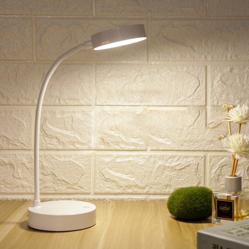 Dæmpbar LED-bordlampe med fleksibel arm