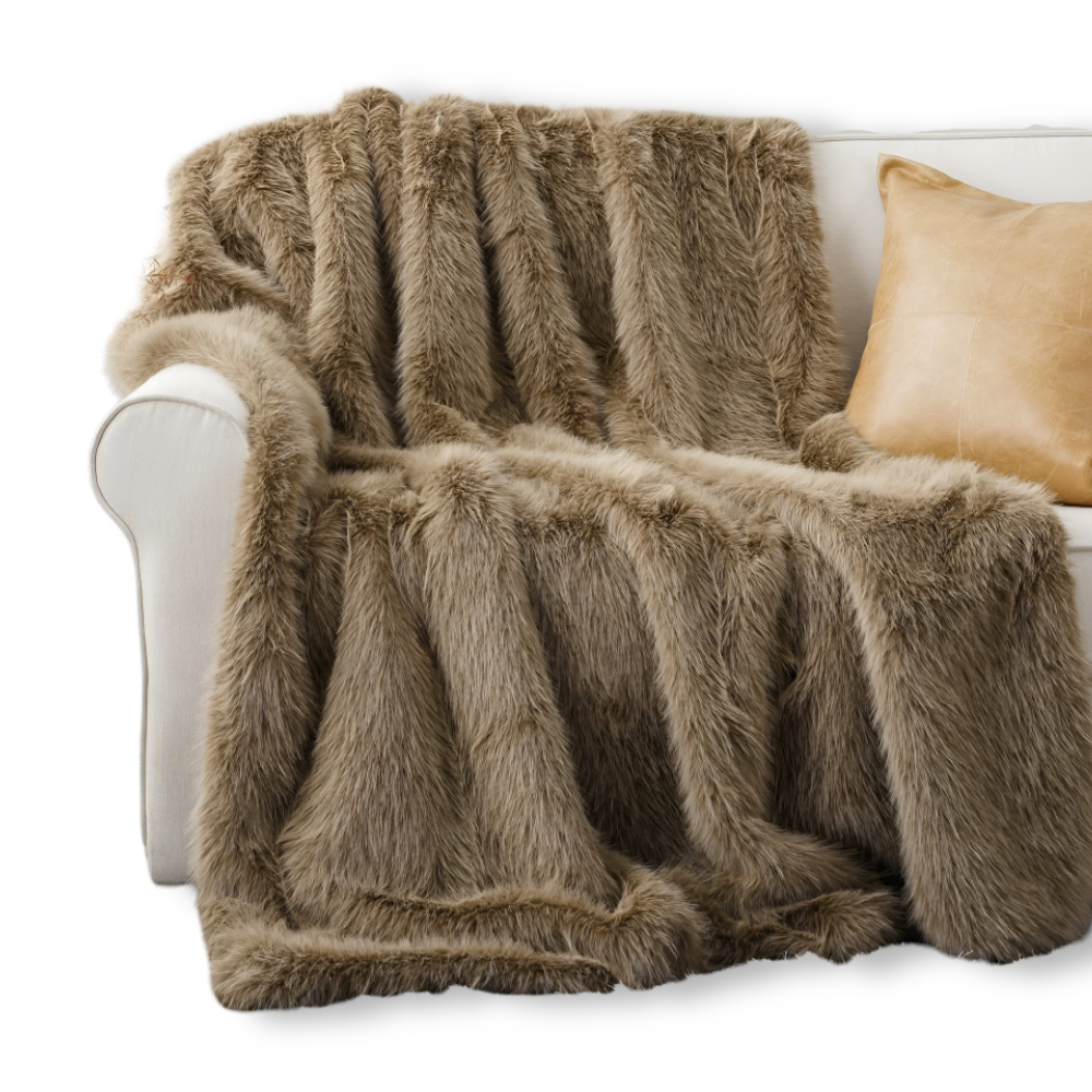 VelouraFur Luxe – Lyxig Konstpälsfilt med Elegant Velourfinish