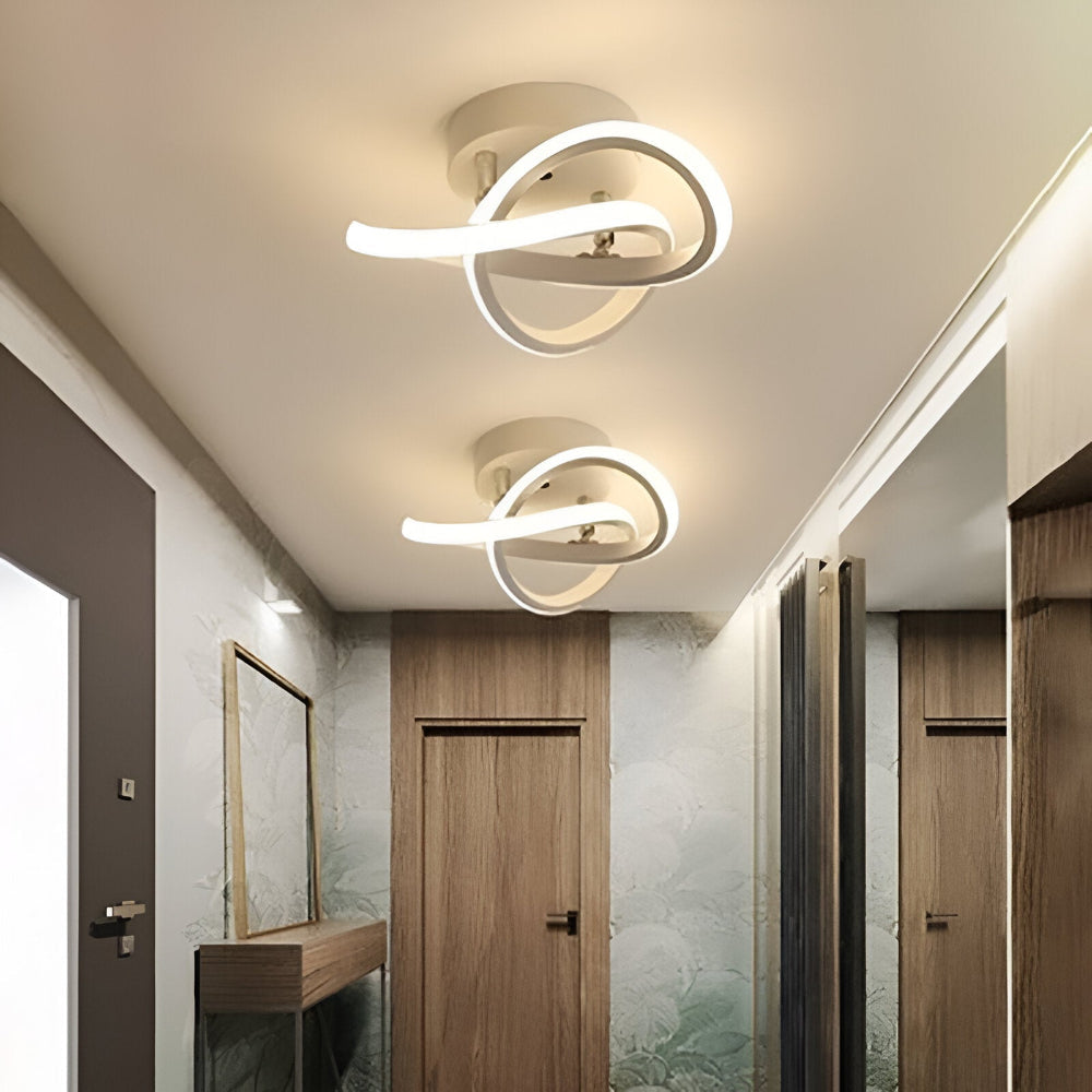 Arqelia – Abstrakt Moderne LED Loftlampe med Dæmpbar Funktion (Ø24 cm)